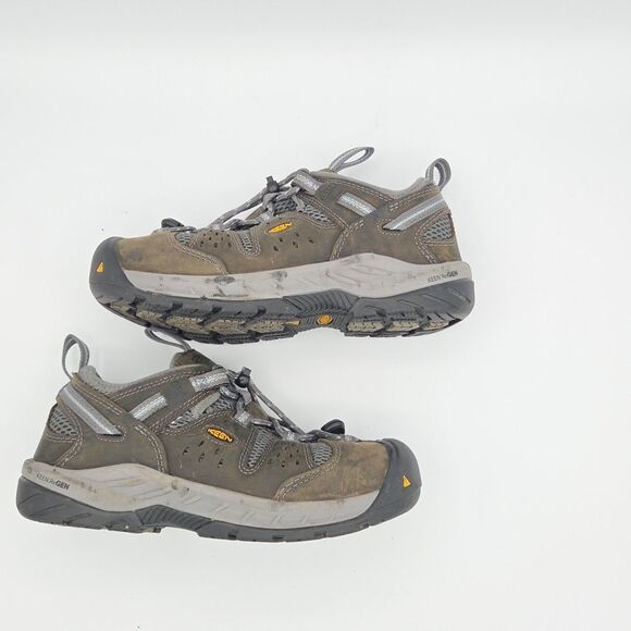 Keen Utility Atlanta Cool Ii ESD Womens 7 Brown Gray Steel Toe Work Shoe EEE3589 - Picture 7 of 12